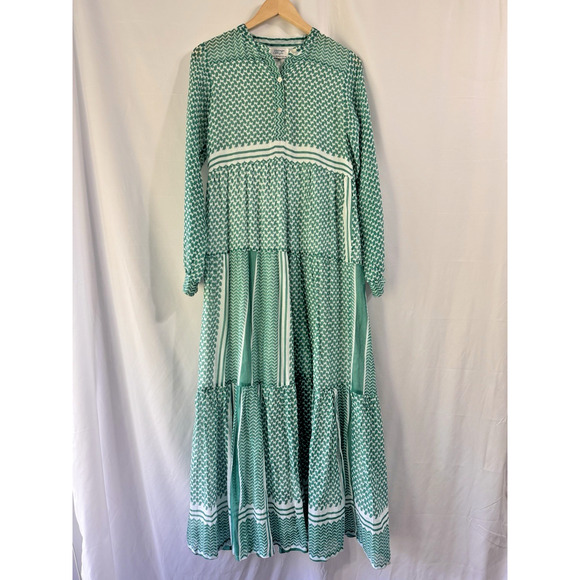 Vintage Ibiza Dresses & Skirts - Vintage Ibiza Long Sleeve Cotton Maxi Dress Small Peasant Boho Trad Cottage core